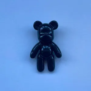 Glossy Black Bear Charm