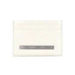 GLOSSY CARD WALLET IN IVORY