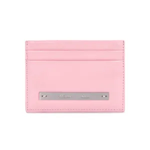 GLOSSY CARD WALLET IN PINK