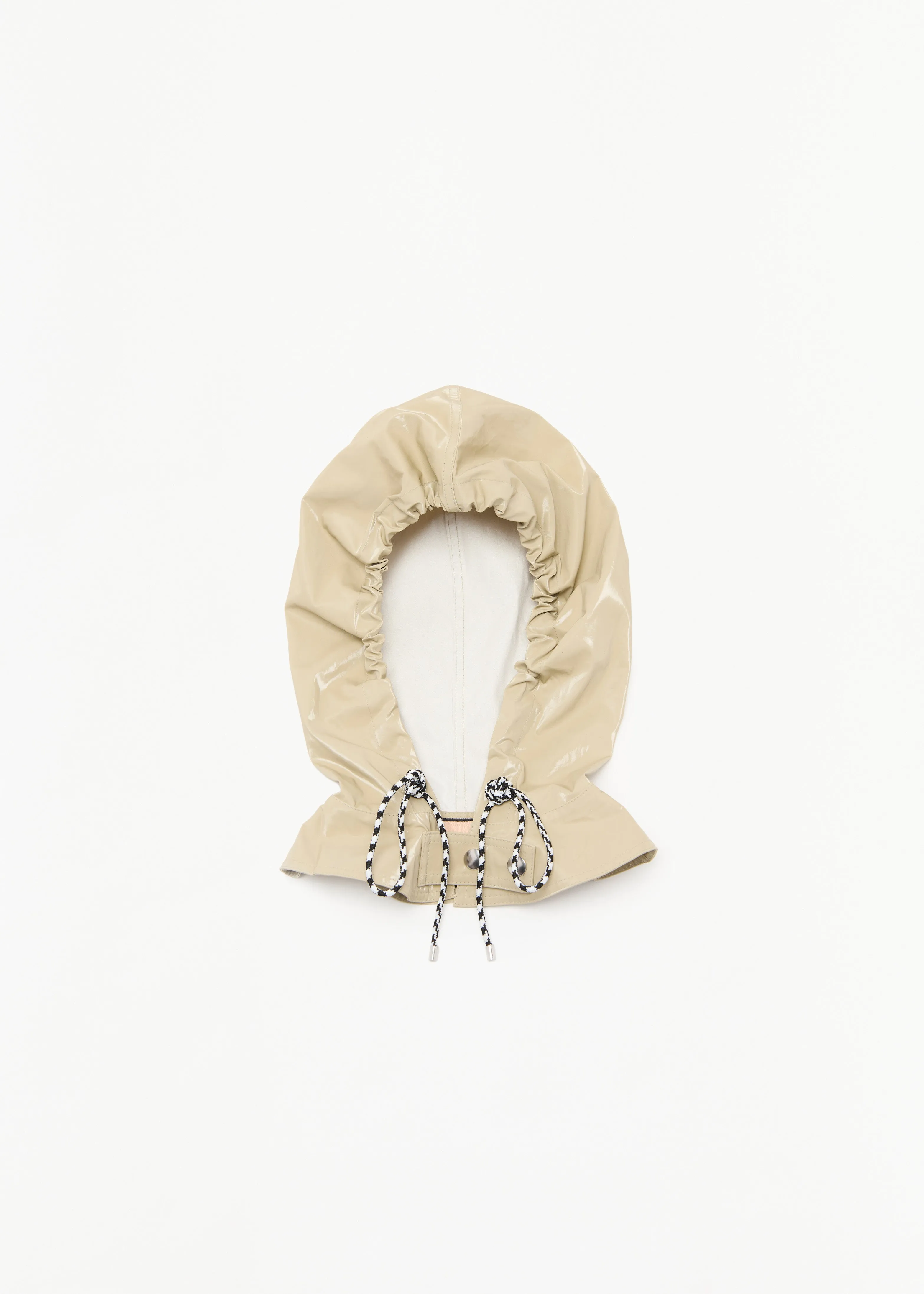 GLOSSY COTTON HOOD