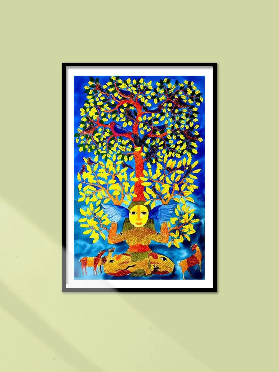 Goddess of Forest (Van Devi) in Gond by Venkat Shyam