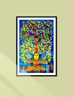 Goddess of Forest (Van Devi) in Gond by Venkat Shyam