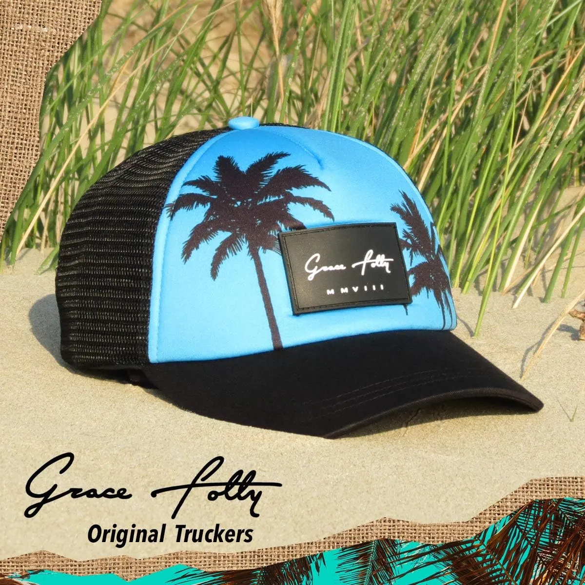 Grace Folly Foam Trucker Hat Snapback Mesh Baseball Cap for Men or Women