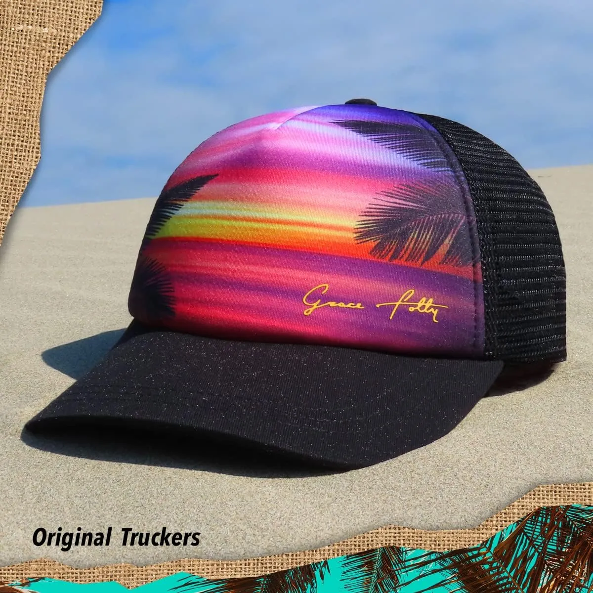 Grace Folly Foam Trucker Hat Snapback Mesh Baseball Cap for Men or Women