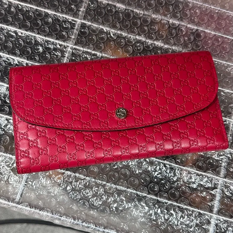 Gucci GG Marmont Red Leather Wallet