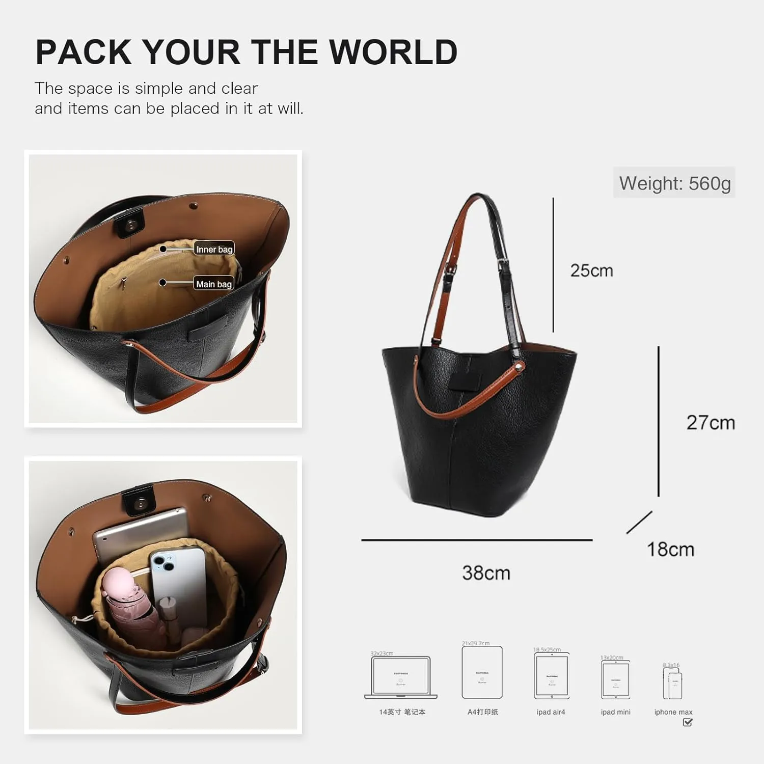 Handcrafted Dress-age handbag bucket bag Large Capacity Vegetable Basket Handbags All-Match Shoulder