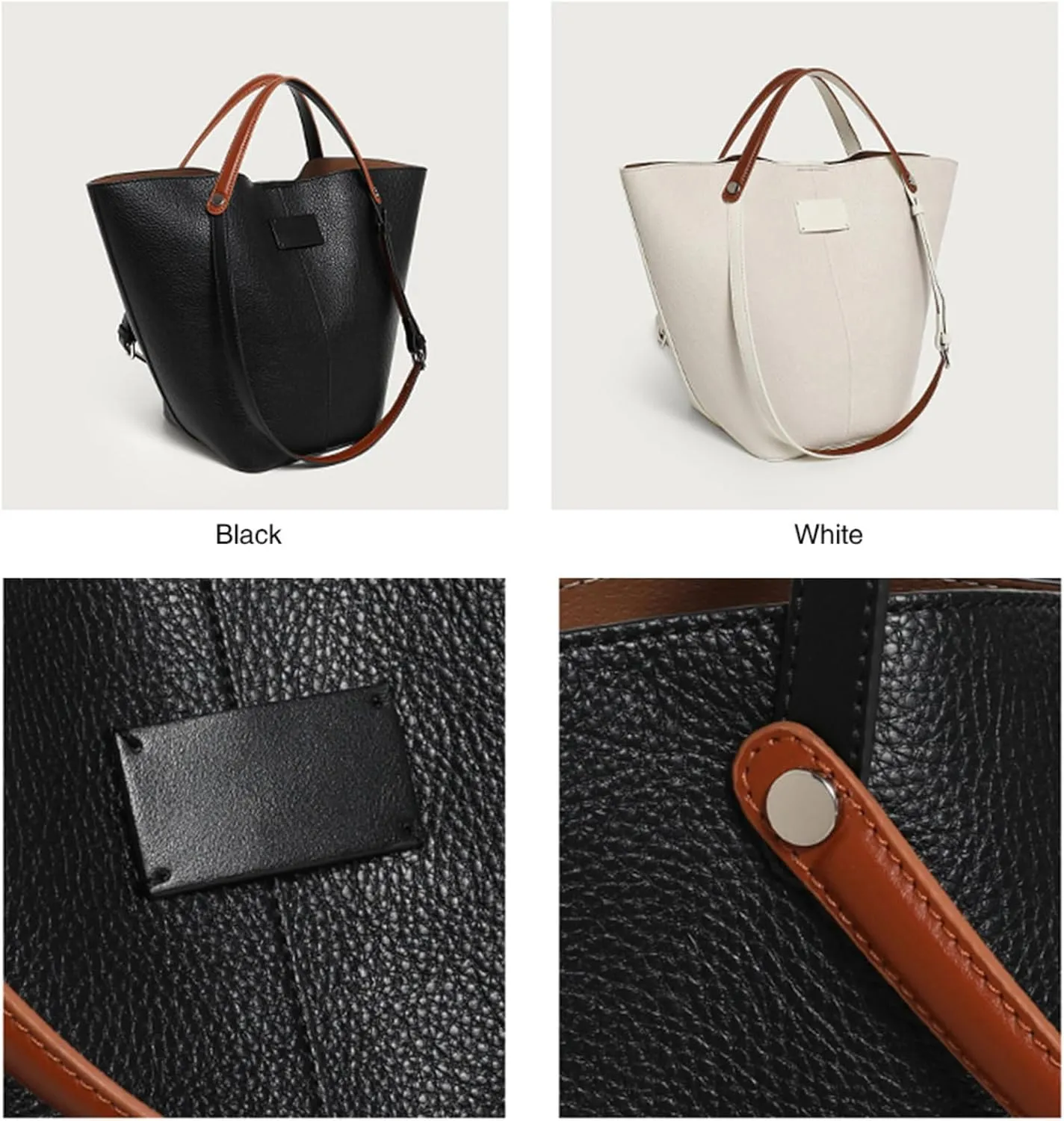 Handcrafted Dress-age handbag bucket bag Large Capacity Vegetable Basket Handbags All-Match Shoulder