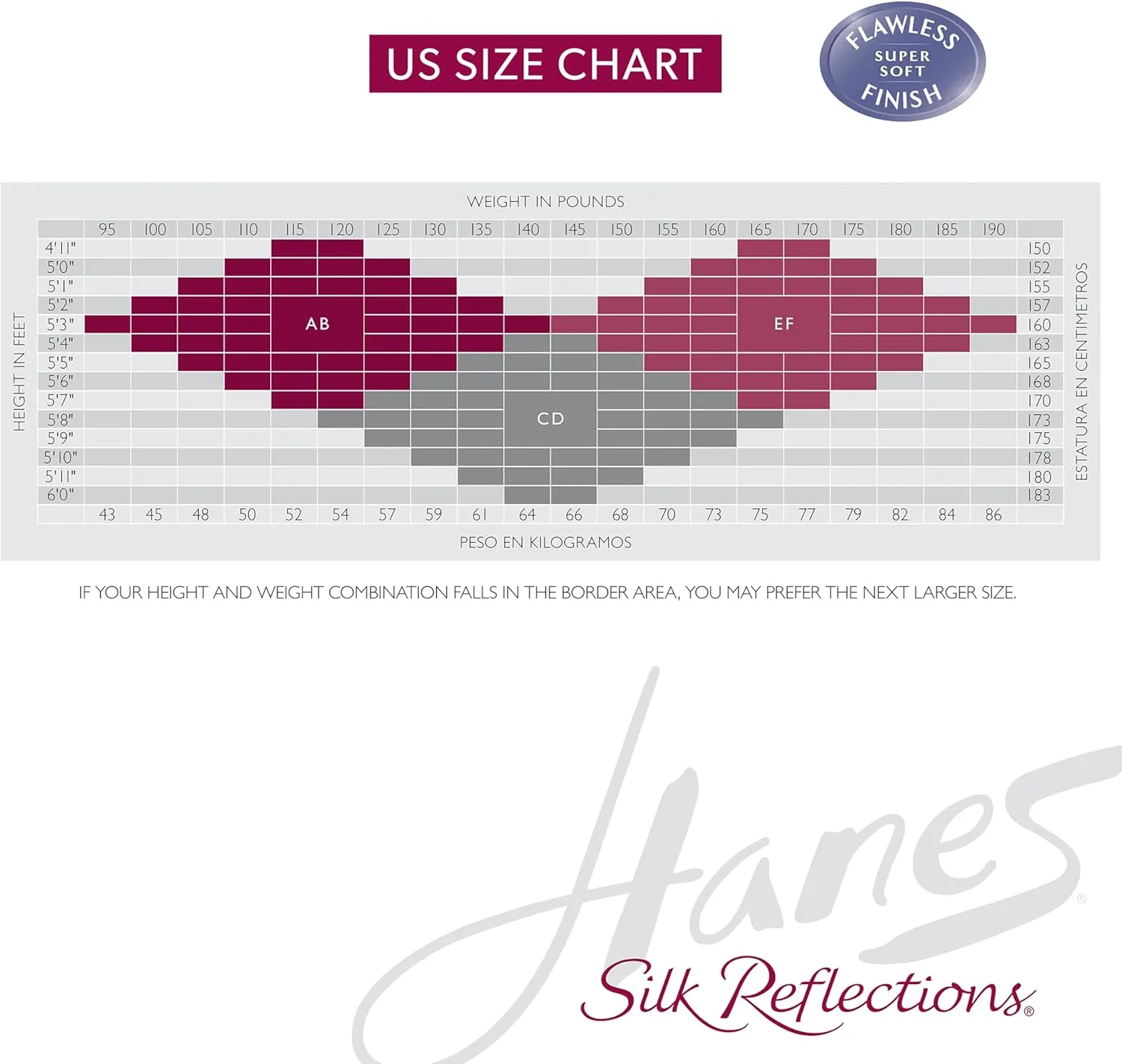 Hanes Silk Reflections Pantyhose Silky Sheer- Non Control- Sheer Toe