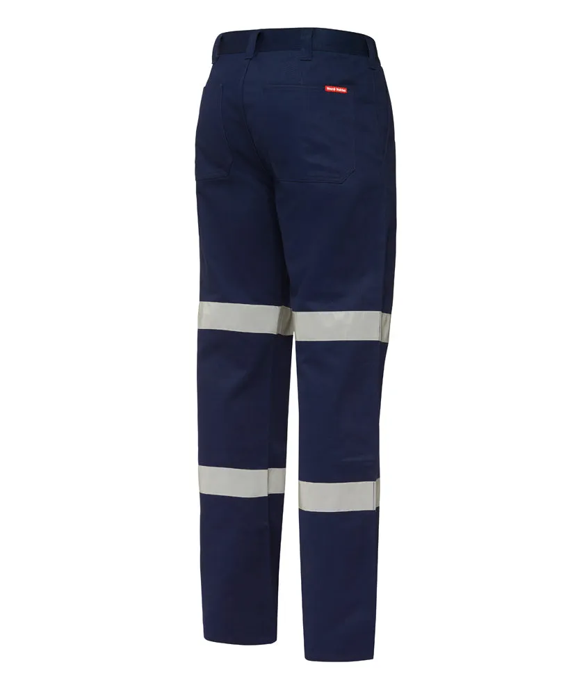 Hard Yakka Men's Foundations Drill Pants with Double Hoop Tape - Navy