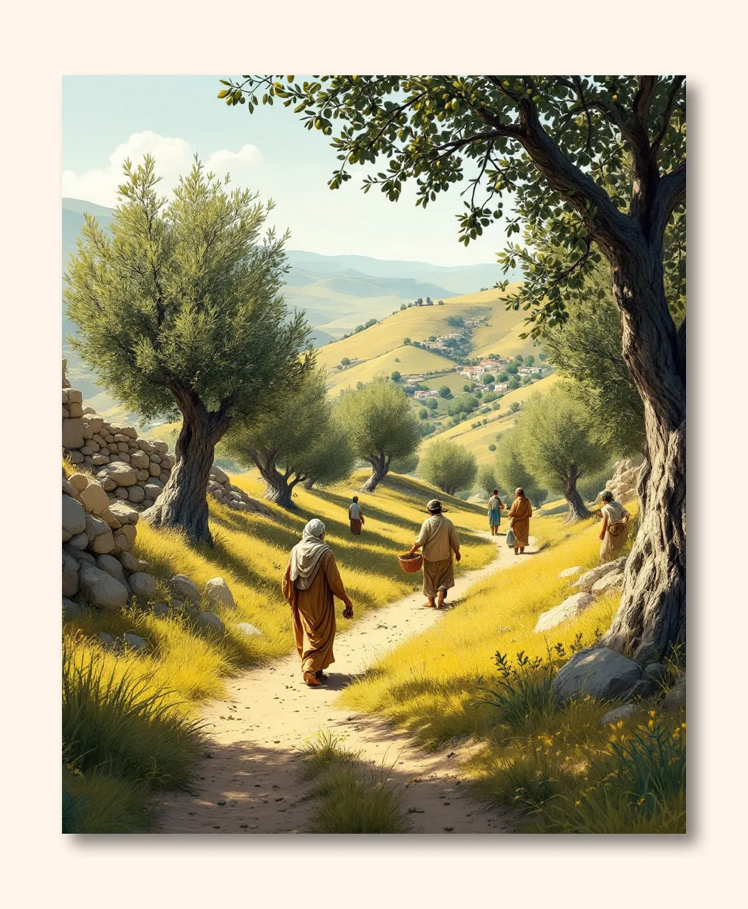 Harmony in Olive Harvest Wall Art Poster