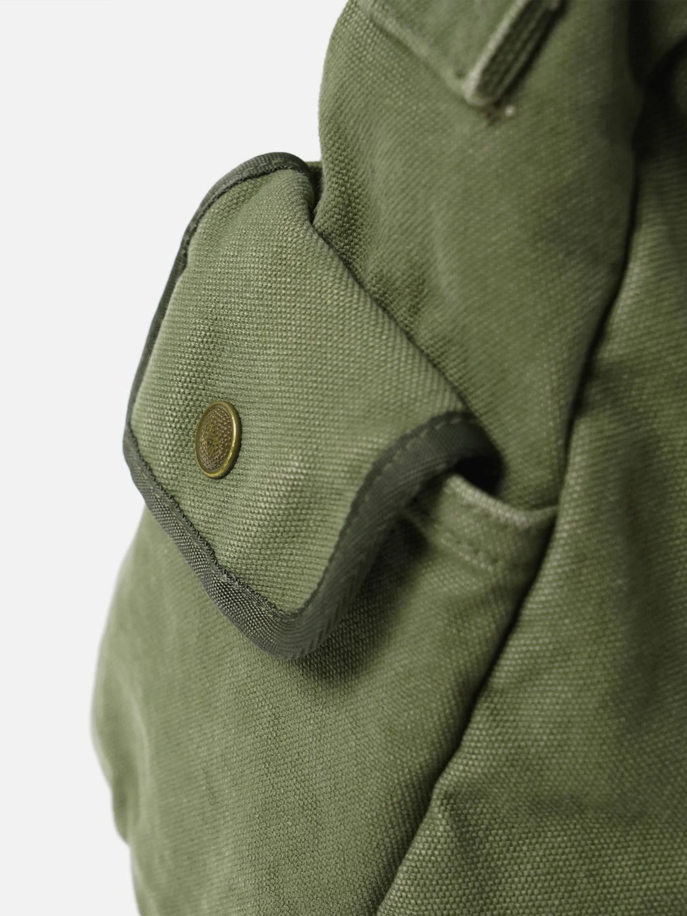 Heavy Canvas Shoulder Bag - Olive