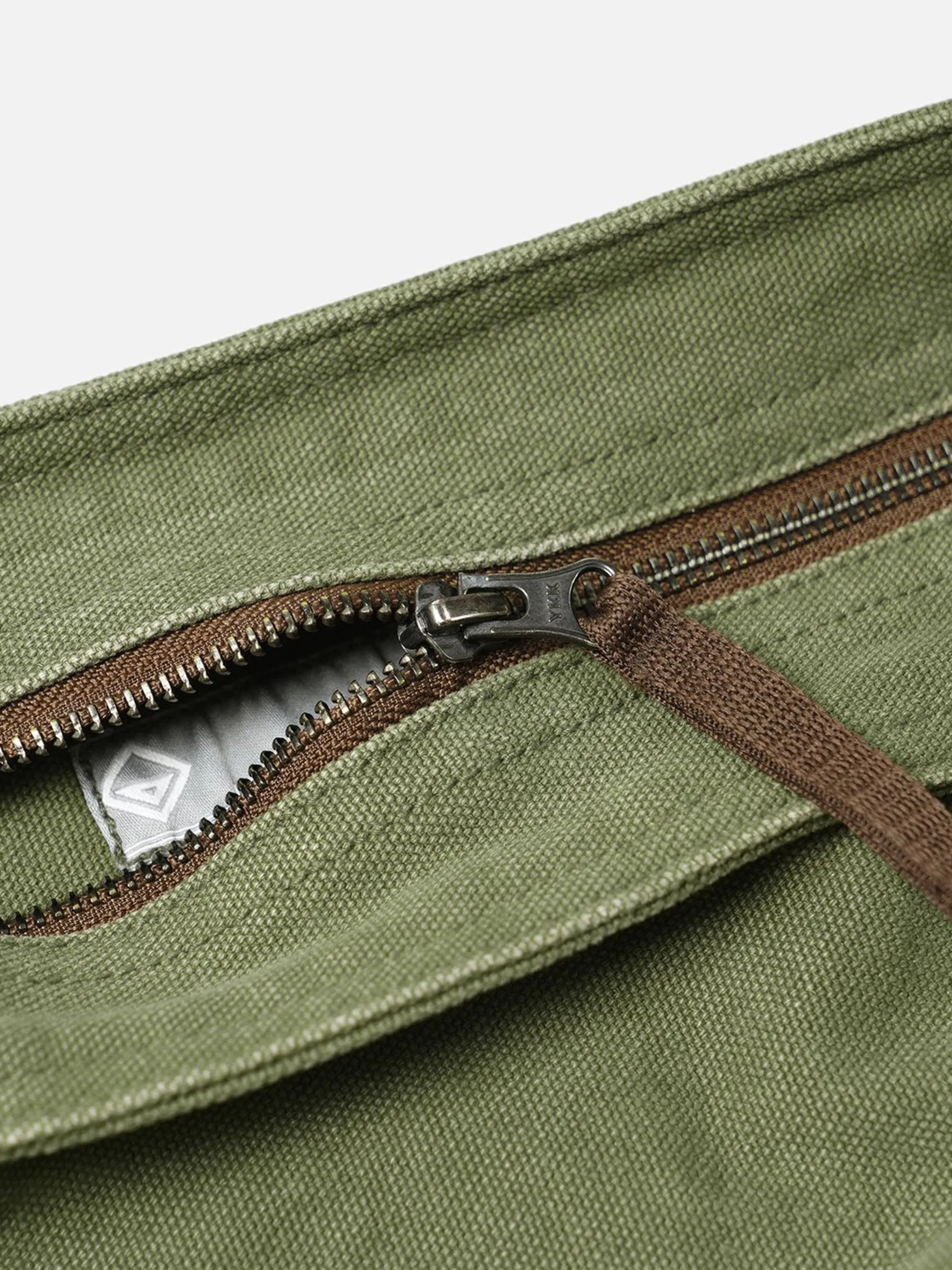 Heavy Canvas Shoulder Bag - Olive
