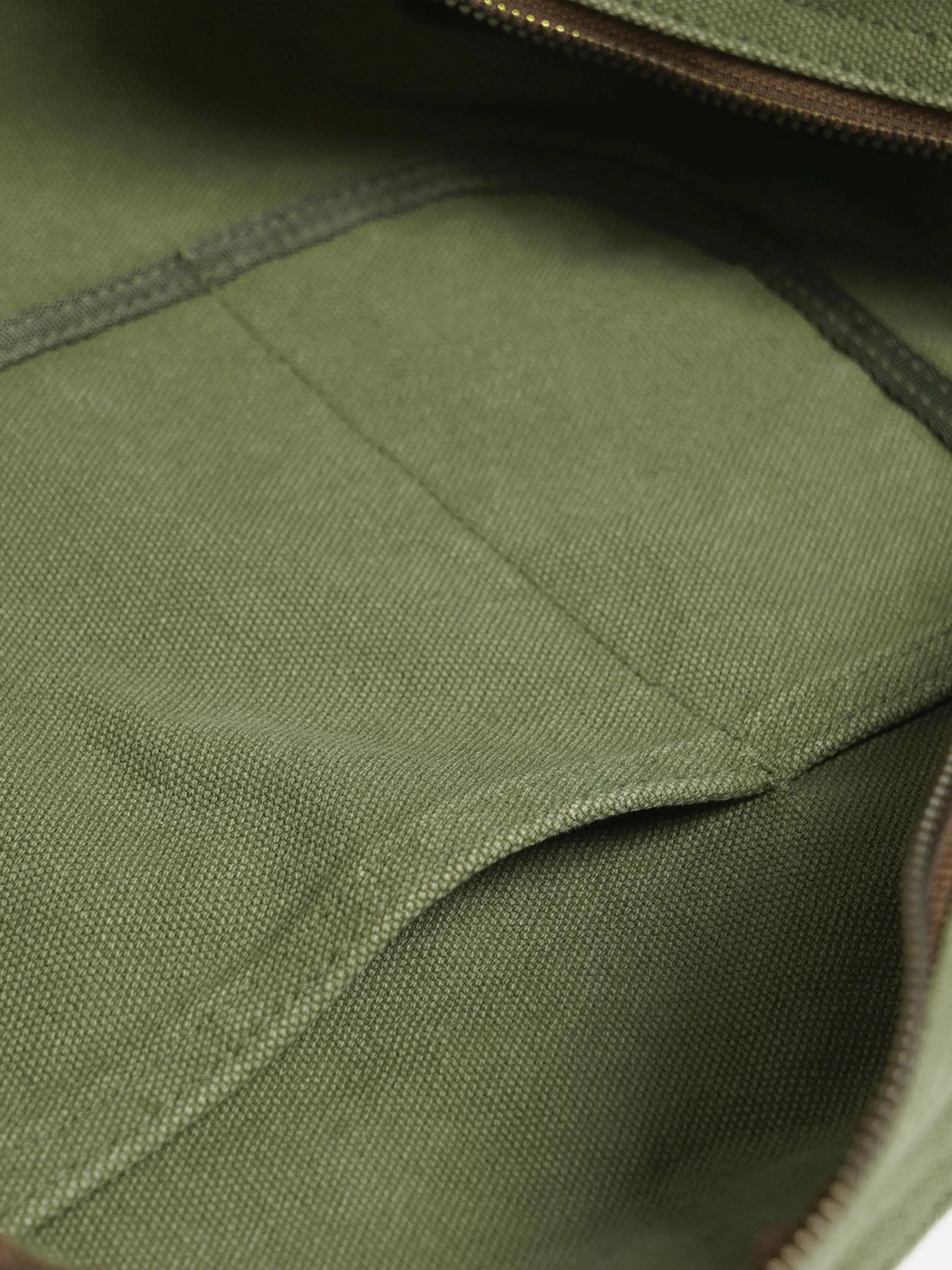Heavy Canvas Shoulder Bag - Olive