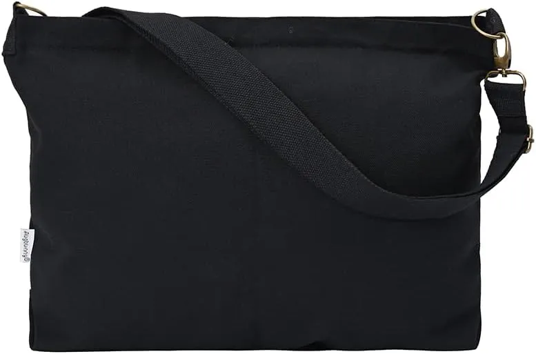 Heavy Duty Canvas Zipper Close Messenger Shoulder Crossbody Bag Fashion Satchel Multi Purpose Daily Use Casual Tote