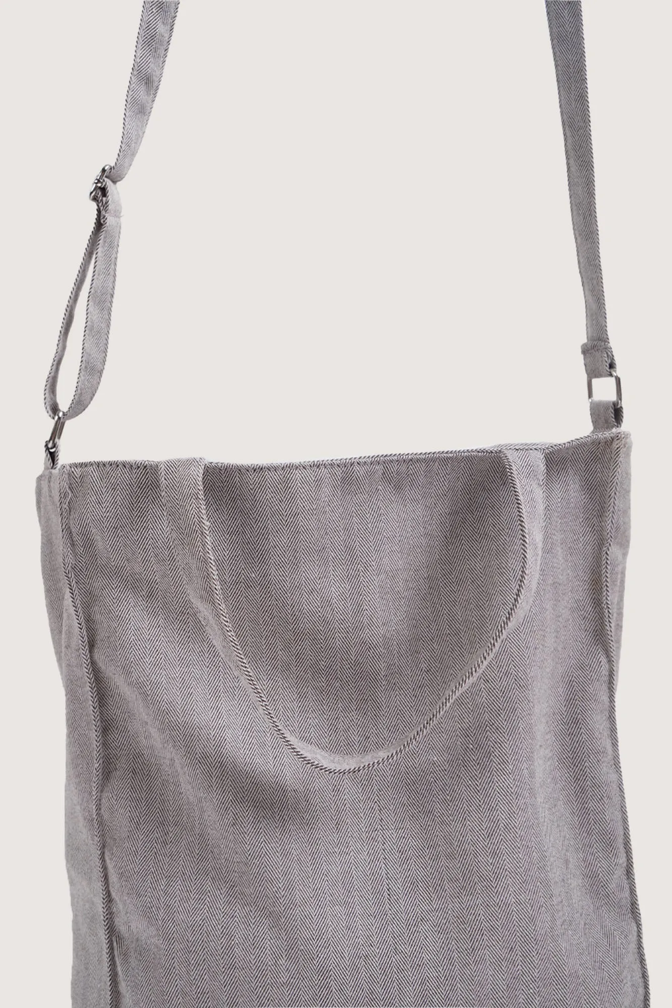 Herringbone Print Sling Bag