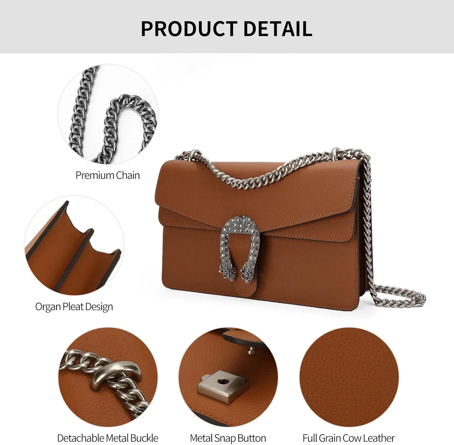High-End Genuine Leather Shoulder Bag for Women, Stylish Handbag for Ladies, Refined Tote Purse, Crossbody Bag