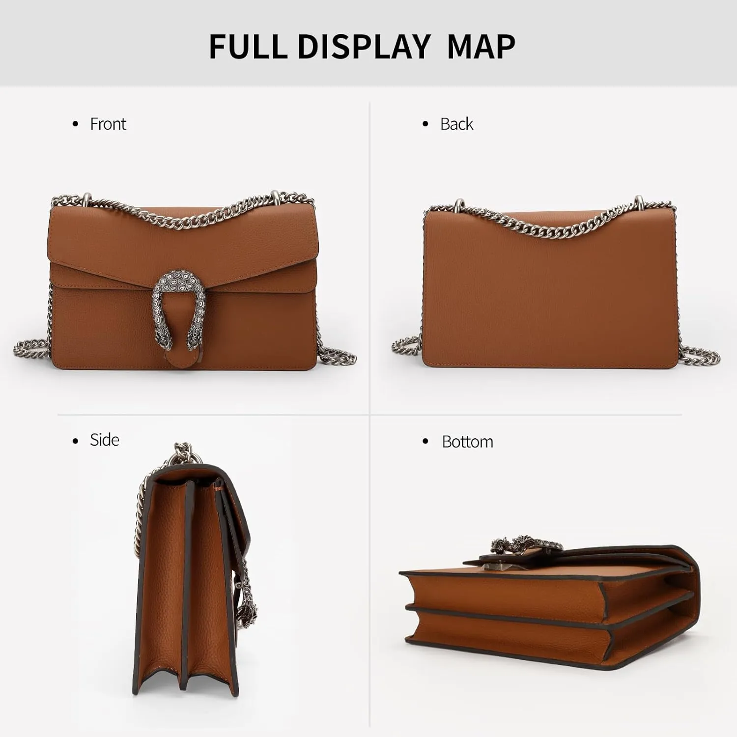 High-End Genuine Leather Shoulder Bag for Women, Stylish Handbag for Ladies, Refined Tote Purse, Crossbody Bag