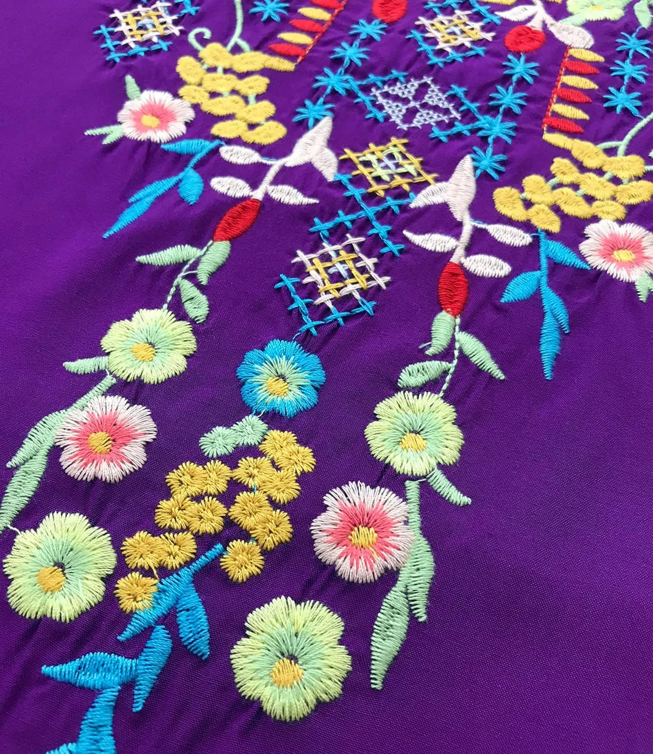 Higustar Mexican Tops for Women Embroidered Shirts Bohemian Hippie Clothes Tunic Fiesta Plus Size Boho Peasant Blouses