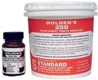 Holden's Screen Supply #250 Orange Photo Emulsion for Textile Printing |Screen Printing Solution for Professional Fabric & Garment Designs - Ideal for Creating Detailed Patterns