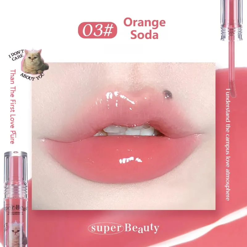 I Am Super Beauty Lip Gloss Serum (3#orange soda, stick)
