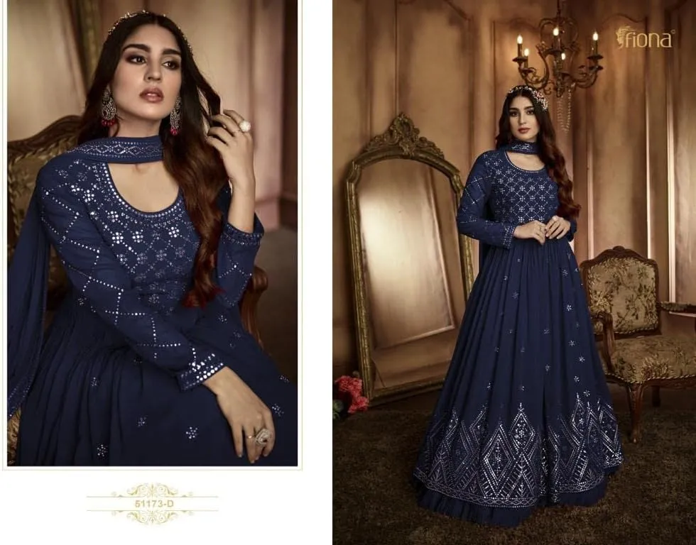 Indian Designer Long Flared Anarkali Gown Dress Pakkistani Stitched Fancy Shalwar Kameez Suits