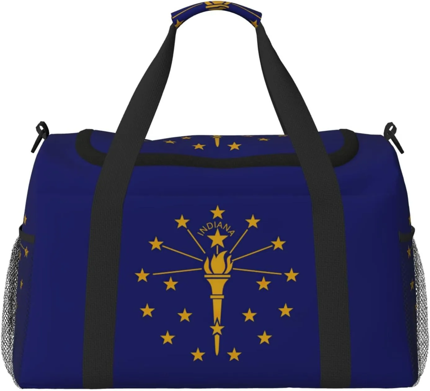 Indiana State Flag print Overnight Bags for Women and Men Shoulder Bag Carry On Bag for Traveling Travel Essentials