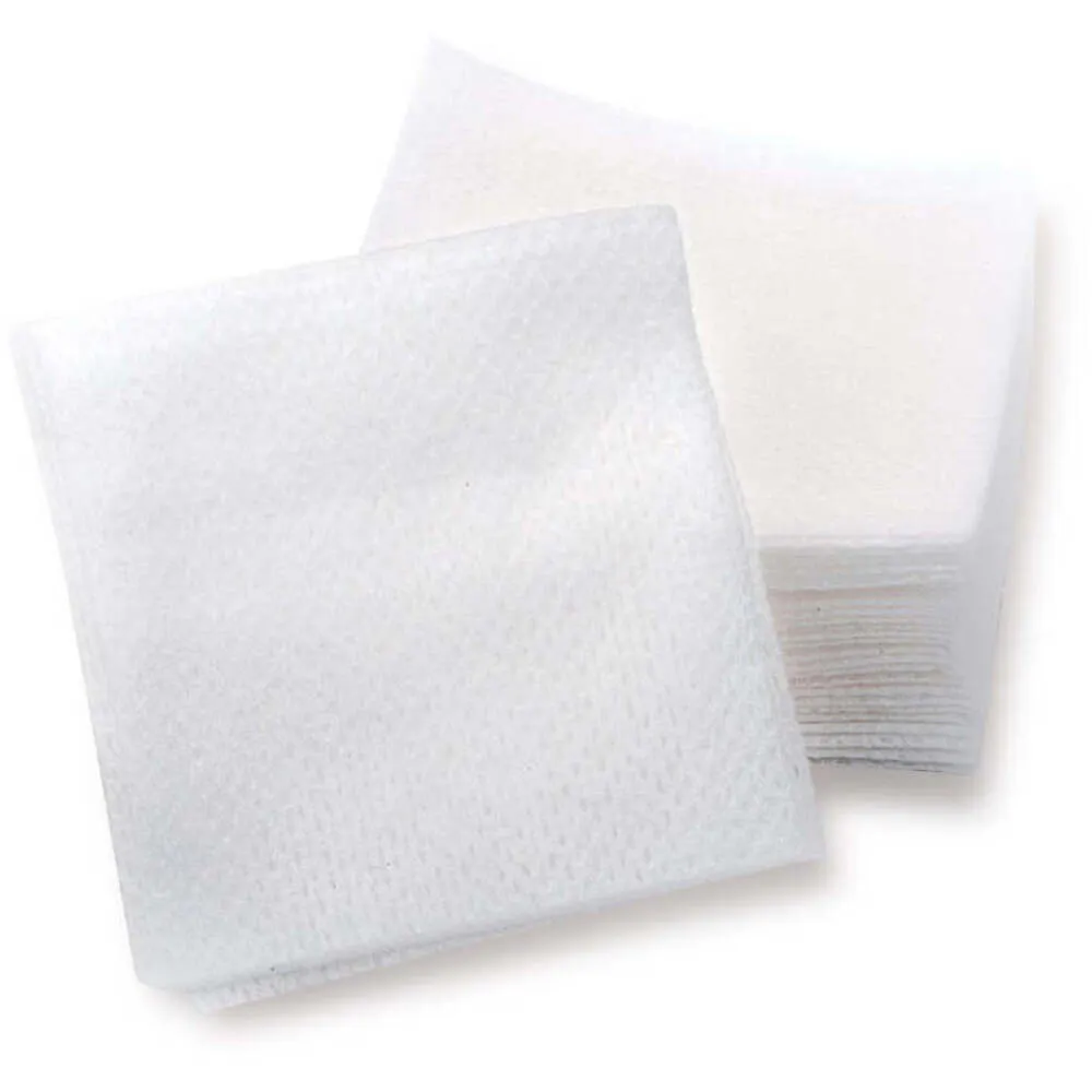 Intrinsics Cotton Esthetic Wipes - Petite - 2" X 2" - 100% Naturelle Cotton / 200 Count per Resealable Bag X 25 Bags = Case of 5,000 Cotton Esthetic Wipes