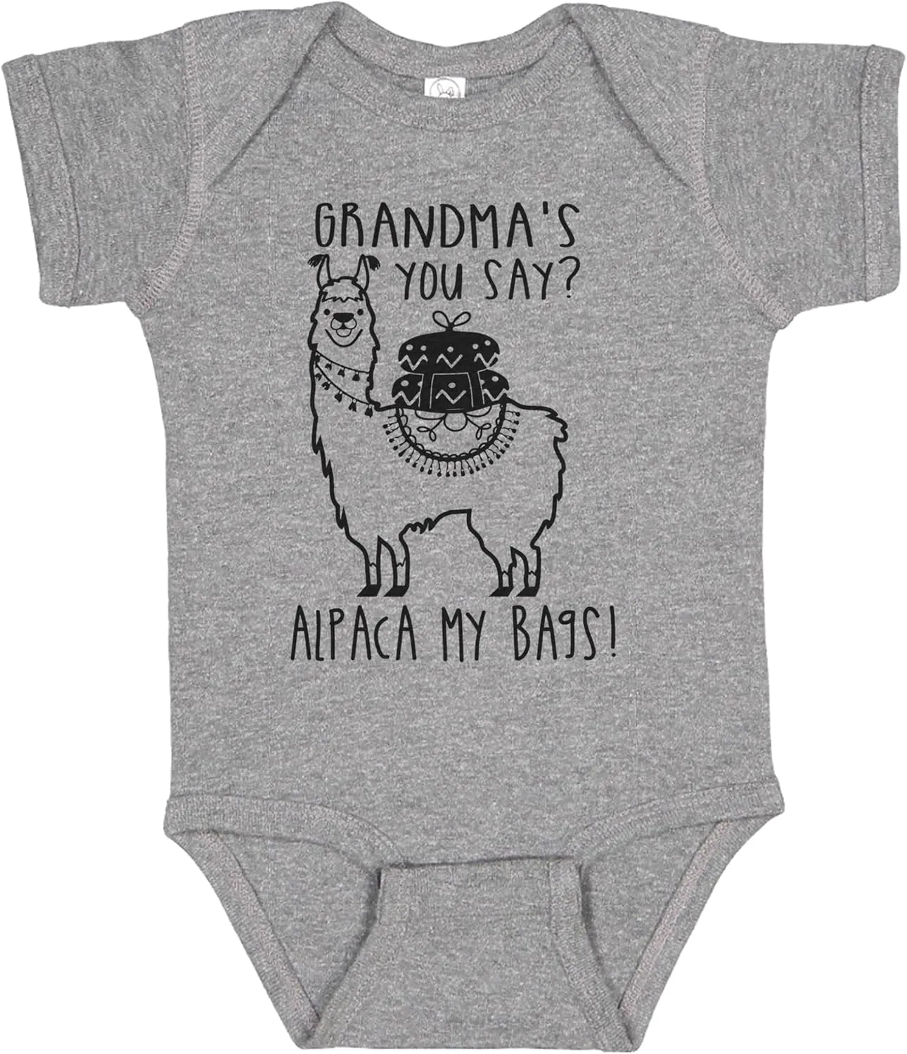 It's Your Day Clothing Grandmas You Say Alpaca My Bags Bodysuit - Funny Llama Baby Boy Girls Clothes Baby Gifts Unisex Romper