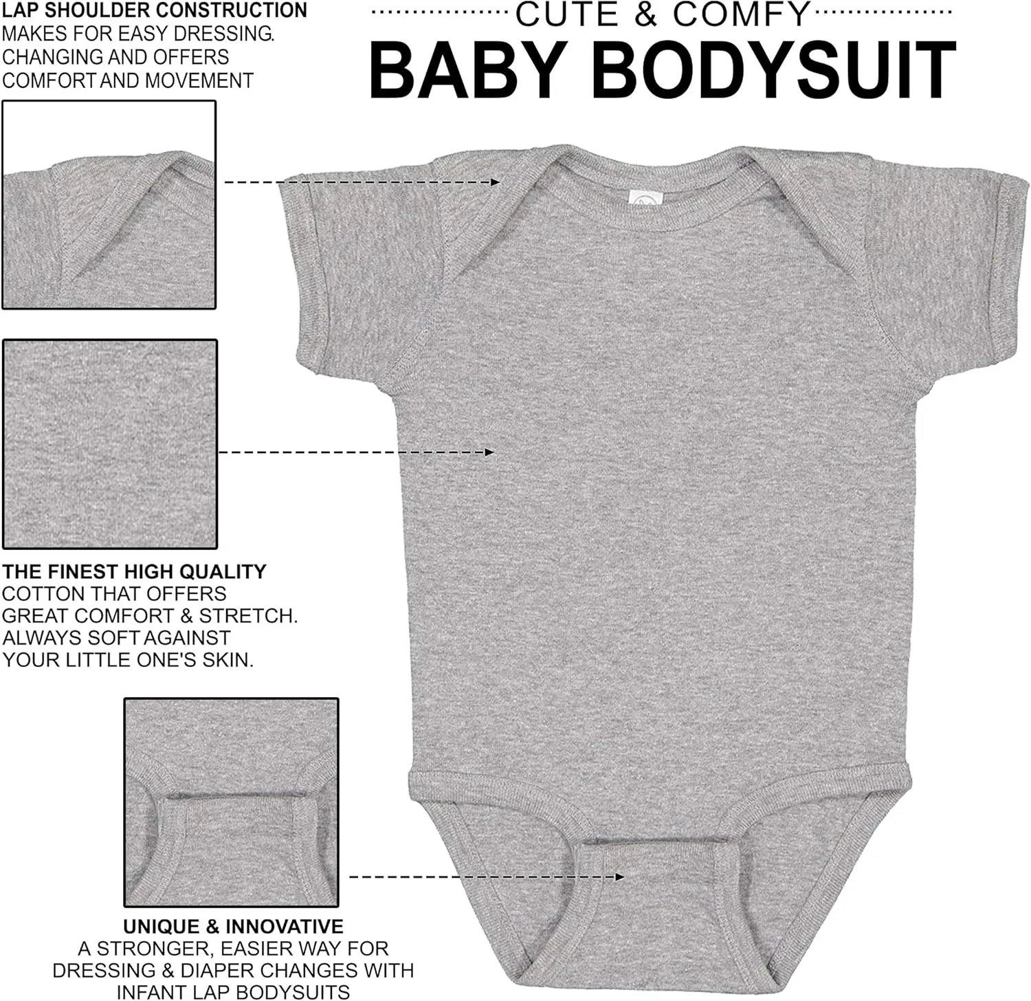 It's Your Day Clothing Grandmas You Say Alpaca My Bags Bodysuit - Funny Llama Baby Boy Girls Clothes Baby Gifts Unisex Romper