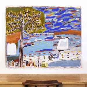 Janet Koongotema, Waangk Alke – Story Place, 120x100cm