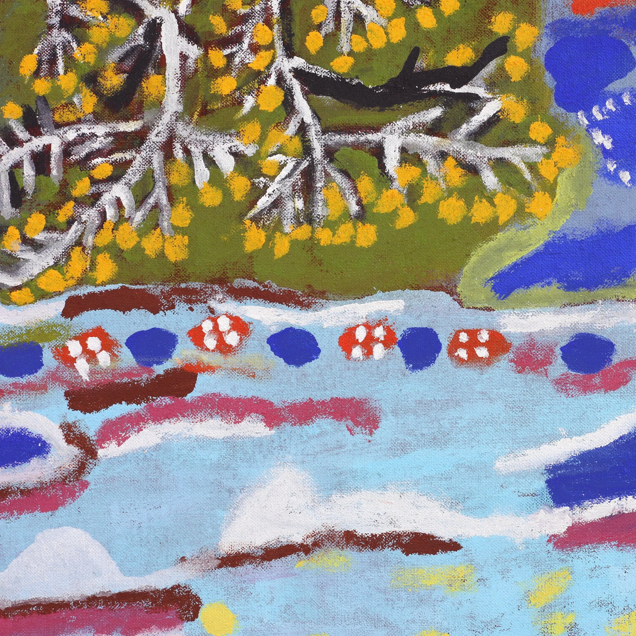 Janet Koongotema, Waangk Alke – Story Place, 120x100cm
