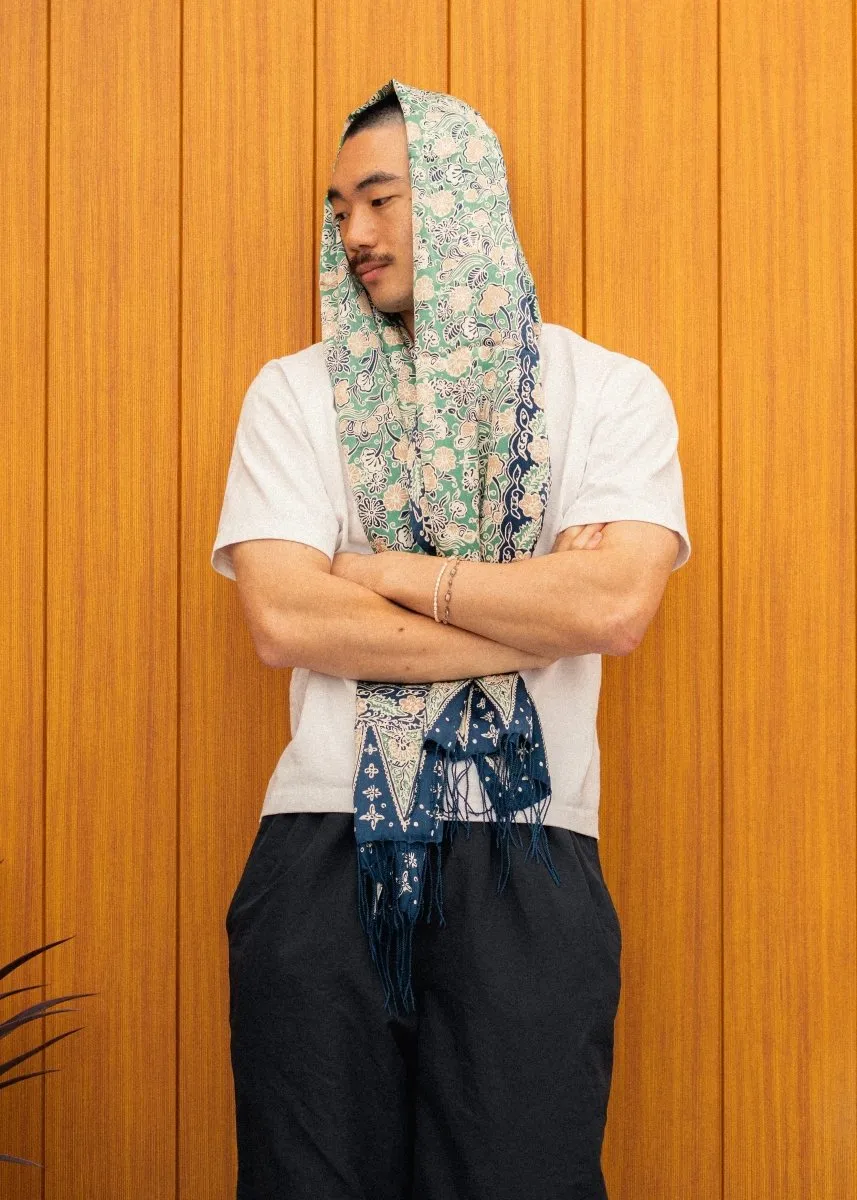 JAVA BLUE REFINED SILK SARONG