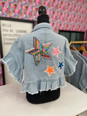 Jessica Ruffle Jacket- Large