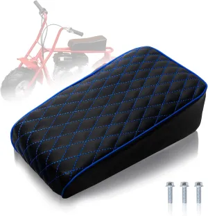 JMCHstore Blue Diamond Stitch Retro Mini bike Seat for Coleman ct100u 98cc ct100 100cc Motor ct100 3.0HP Mini bike Trail Powersports Parts