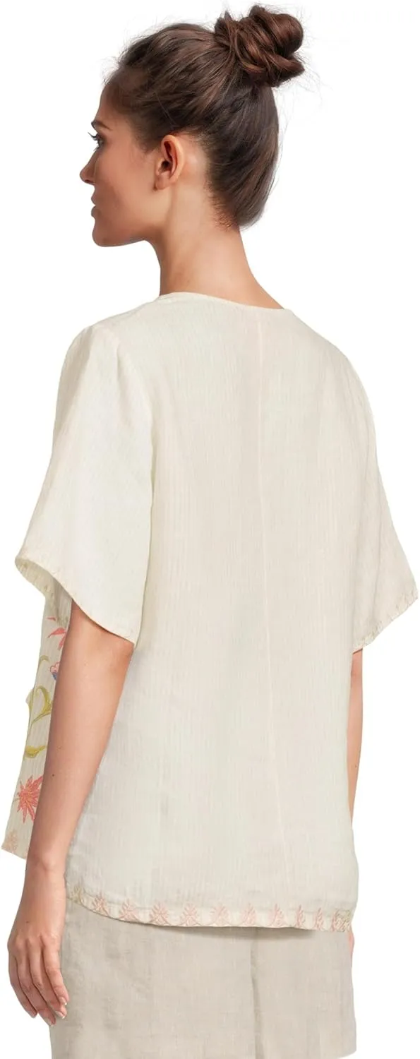 Johnny Was Women's Ruffle Sleeve Field Blouse