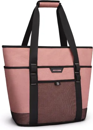 JOYHILL Insulated Cooler Bag Large Grocery Bags with Zipper Leakproof Reusable Lunch Cooler Bags Insulated