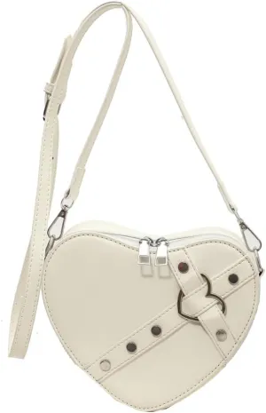 JQWSVE Cute Heart Shaped Purse for Women Faux Leather Heart Crossbody Bag Y2k Purse Small Shoulder Handbag with Zipper