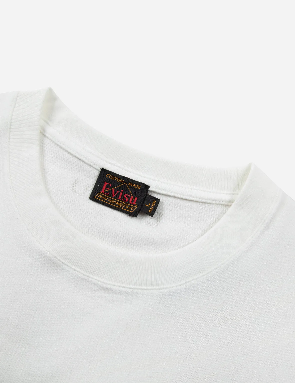 Kamon and Logo Foil Print Regular Fit T-shirt
