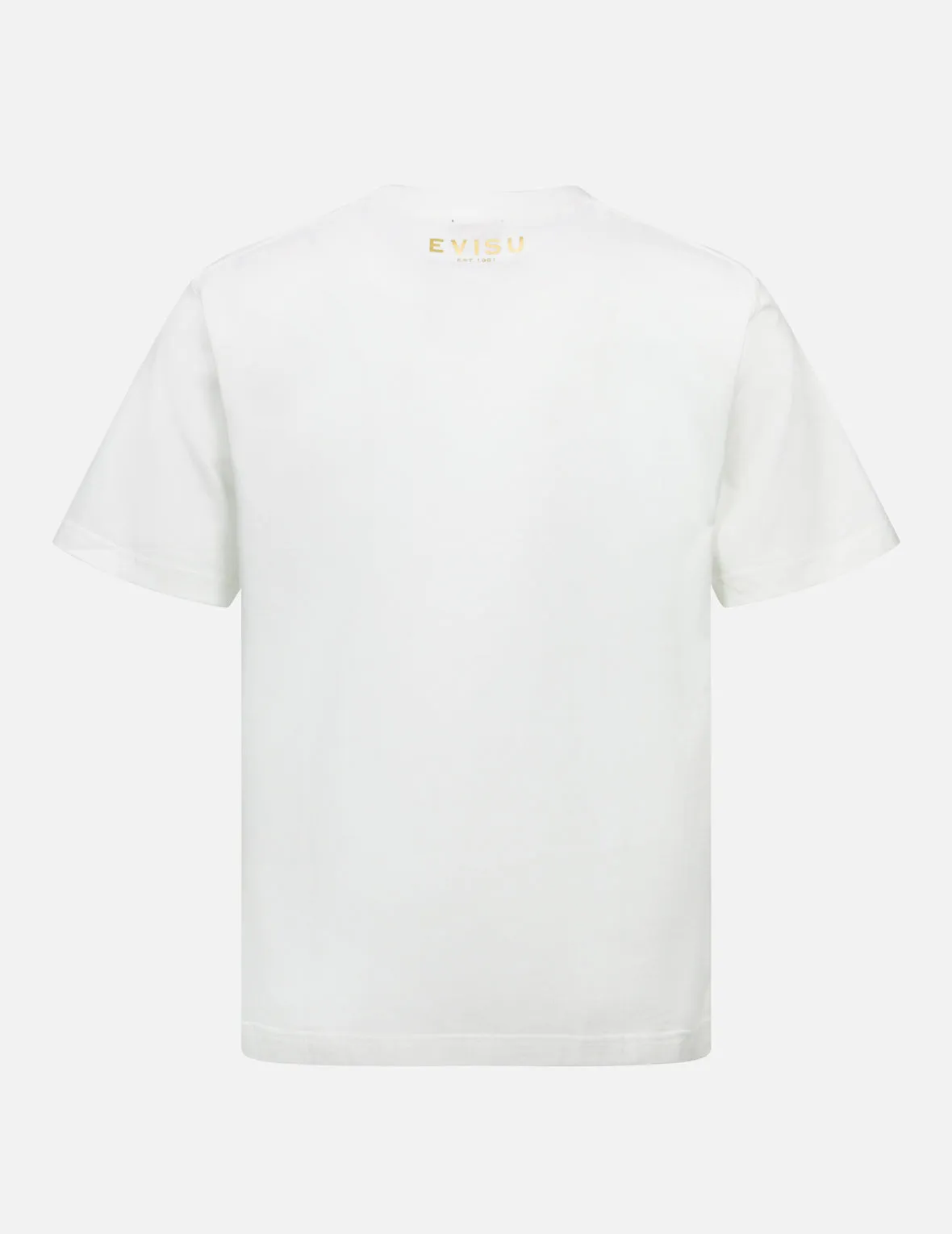 Kamon and Logo Foil Print Regular Fit T-shirt