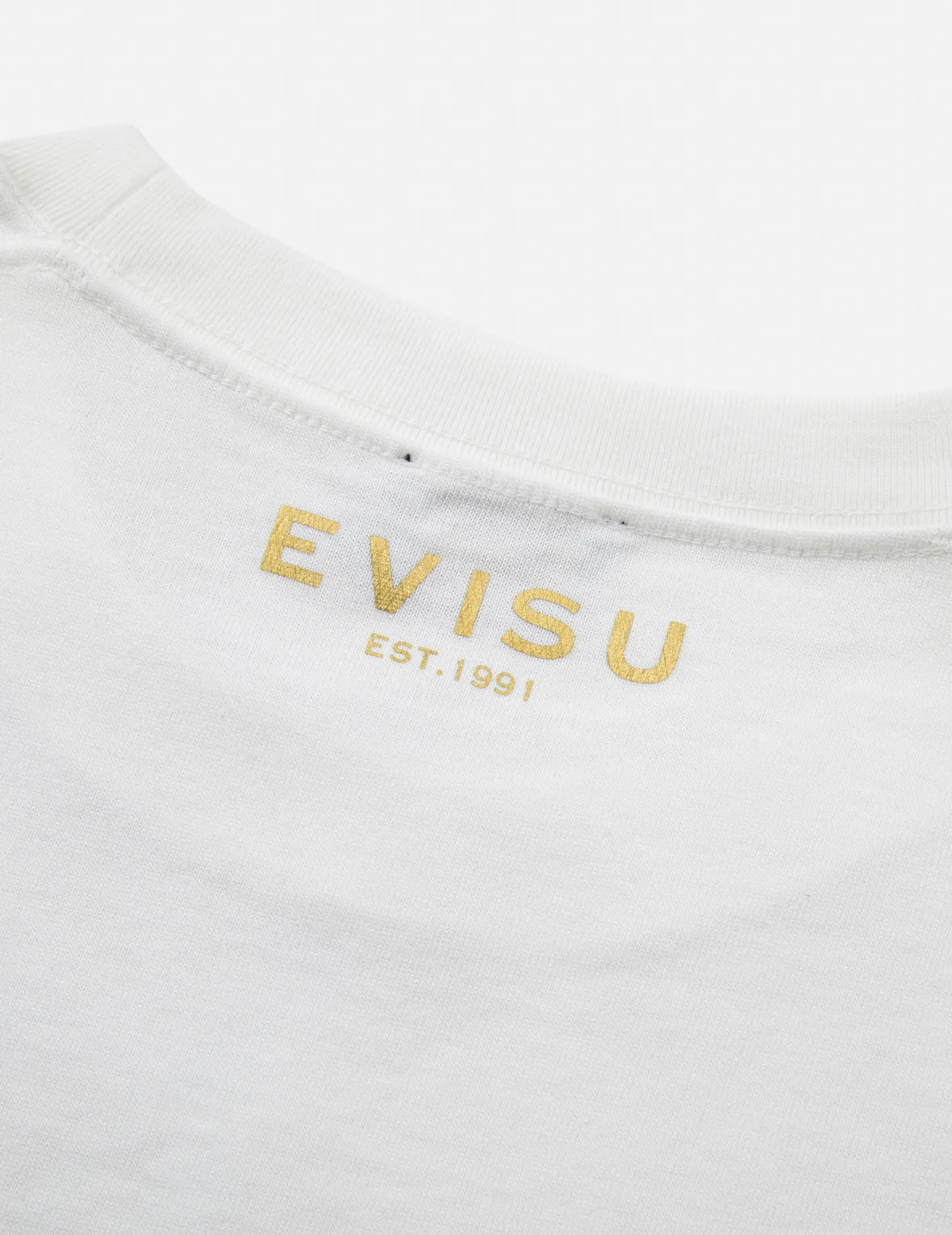Kamon and Logo Foil Print Regular Fit T-shirt