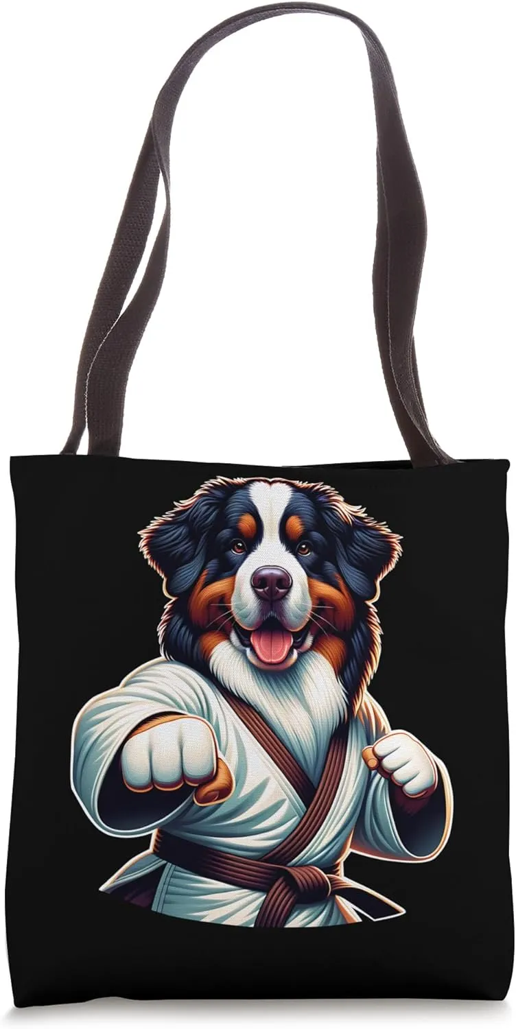 Karate Bernese Mountain Dog Master Tote Bag