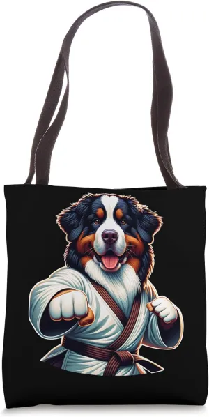 Karate Bernese Mountain Dog Master Tote Bag