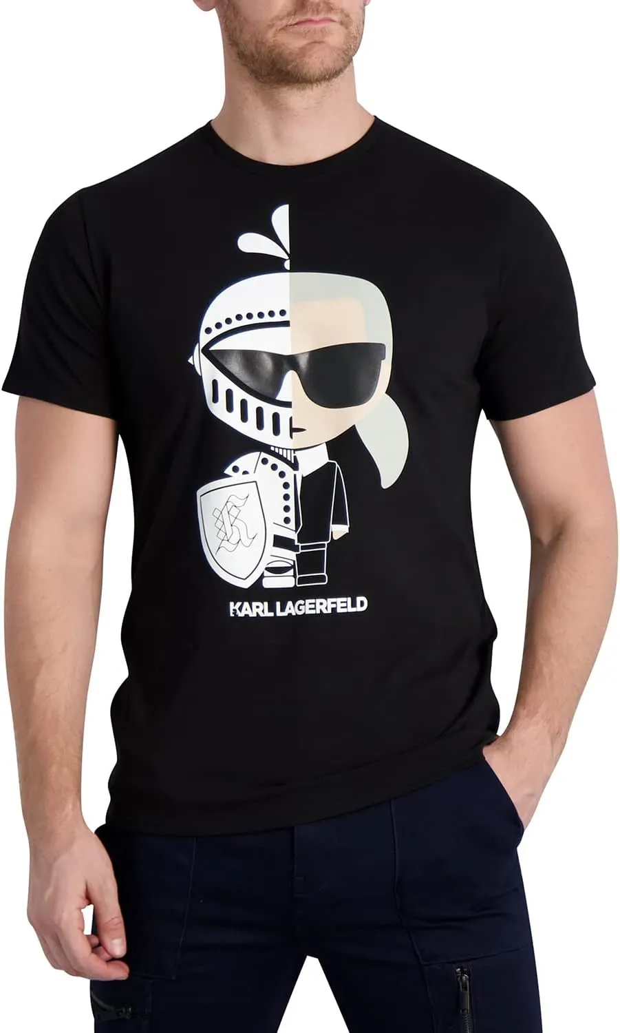 Karl Lagerfeld Paris Men's Karl Knight Graphic Tee
