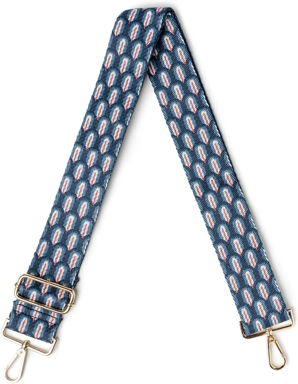 KEDZIE Embroidered Interchangeable Bag Straps Adjustable Length 55” Handbag Purse 2-inch Wide Guitar Style Crossbody Strap