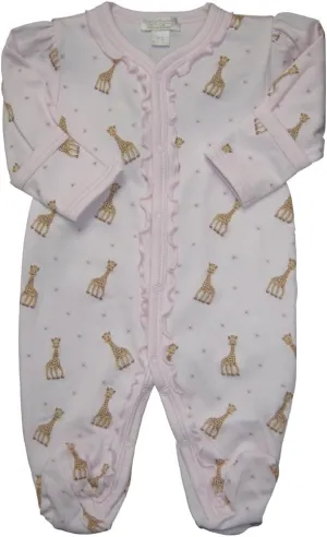 Kissy Kissy Baby-Girls Infant Sophie La Girafe Print Footie