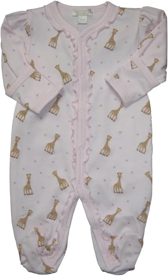 Kissy Kissy Baby-Girls Infant Sophie La Girafe Print Footie