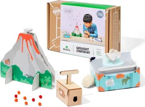 KiwiCo Kids Geologist Kit for 5-8 Years Old | Break Open Crystal Geodes with Geology Tools, Rock Display Case & Scientifically Accurate Volcano Experiment | Fun Science Kit for Boys & Girls