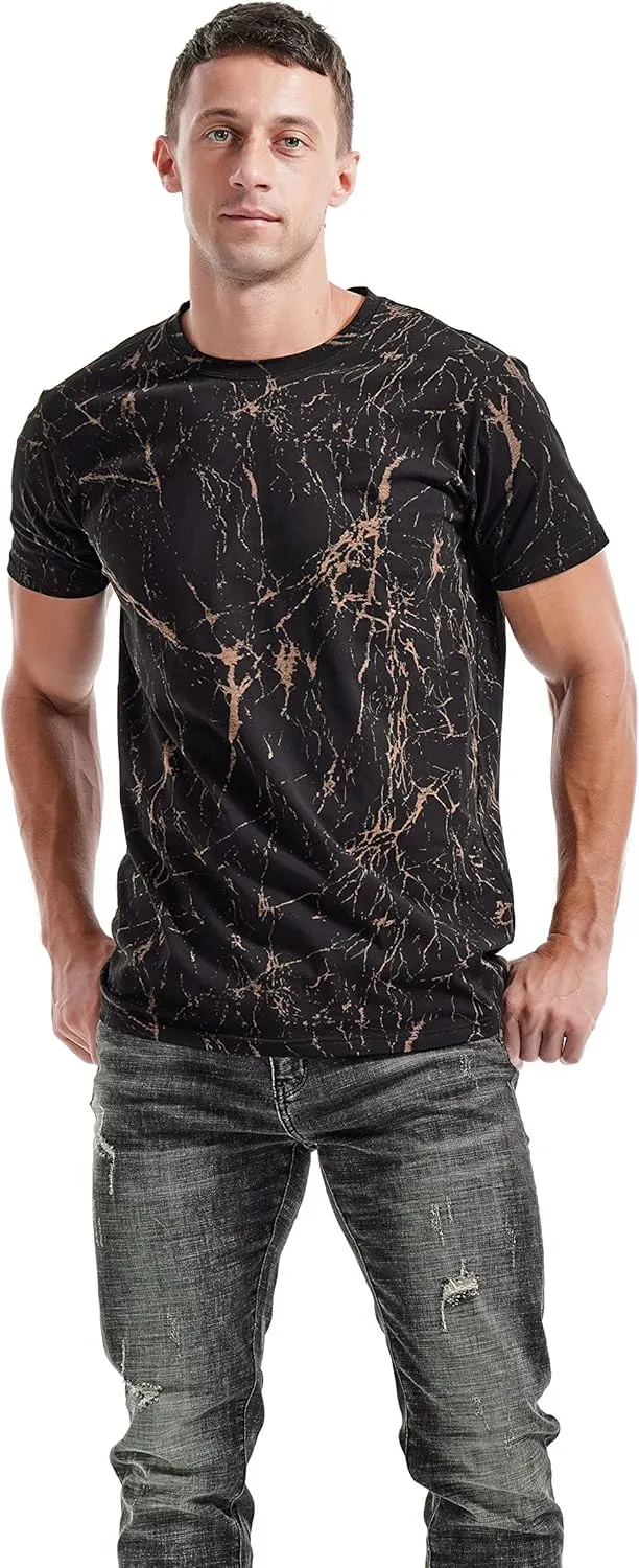 KLIEGOU Mens Hipster Hiphop Tees - Fashion Print T-Shirts