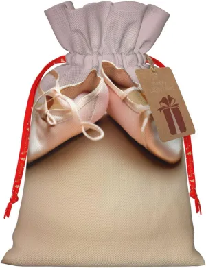 KOPUUYRD Ballet Shoes Print Holiday Gift Bags Reusable Gift Bags,Bulk Gift Bags,Stylish Gift Bags For All Occasions