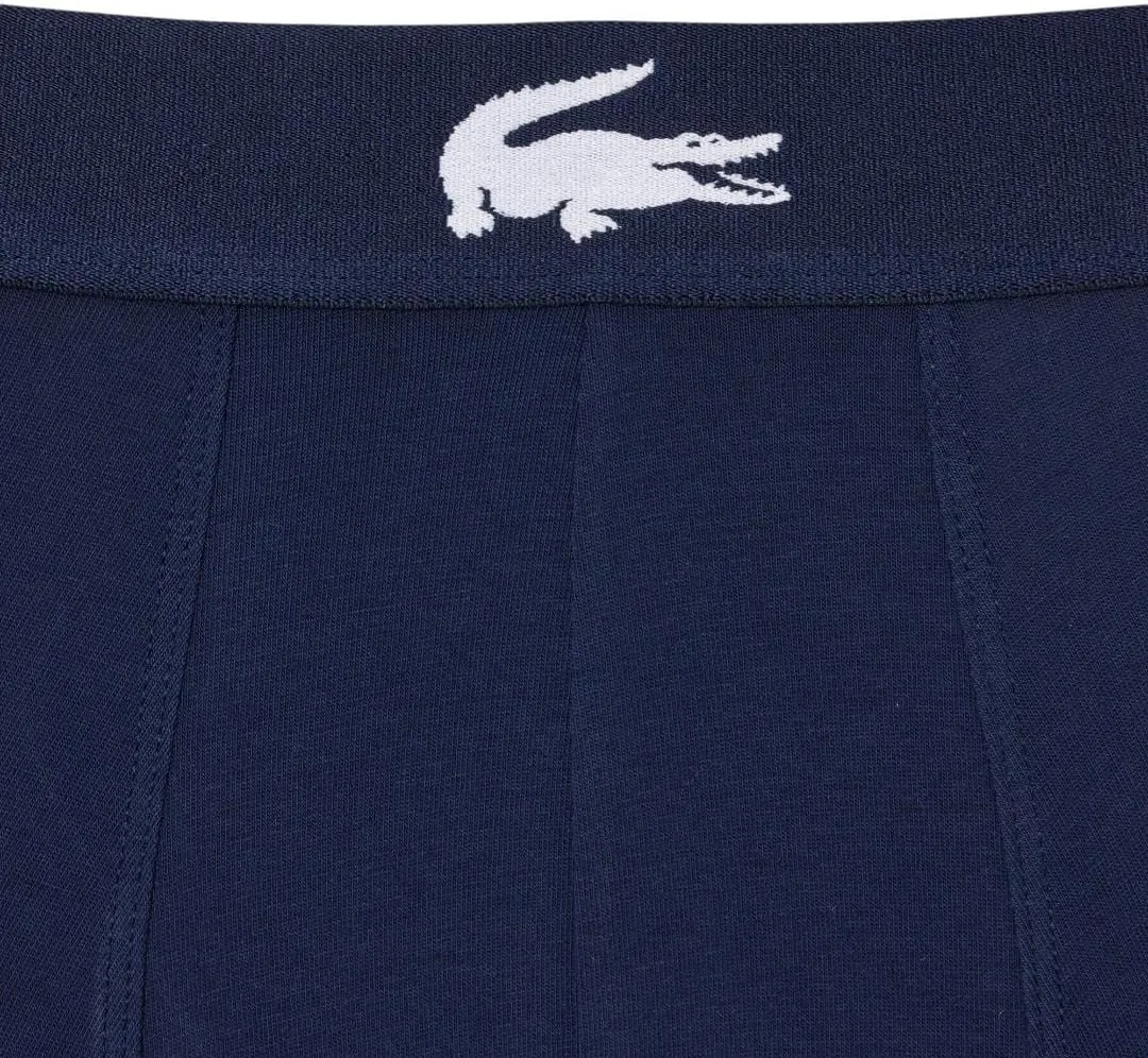 Lacoste Men's Cotton Stretch Big Croc Print Boxer Briefs, 3-Pack